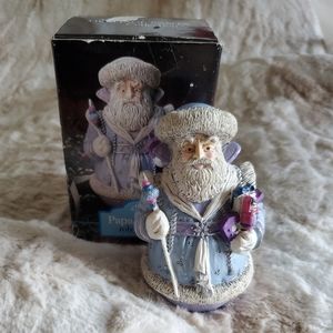 3/$15 Vintage Heritage Santa Collection Papa Frost Roly Poly Christmas